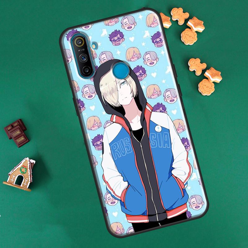 Чехол «Юрий на льду» в стиле аниме для OPPO Realme 8 Pro 8i 9i GT Neo2 Master C21 для OnePlus 10 9 Pro Nord2 8T 9R Coque
