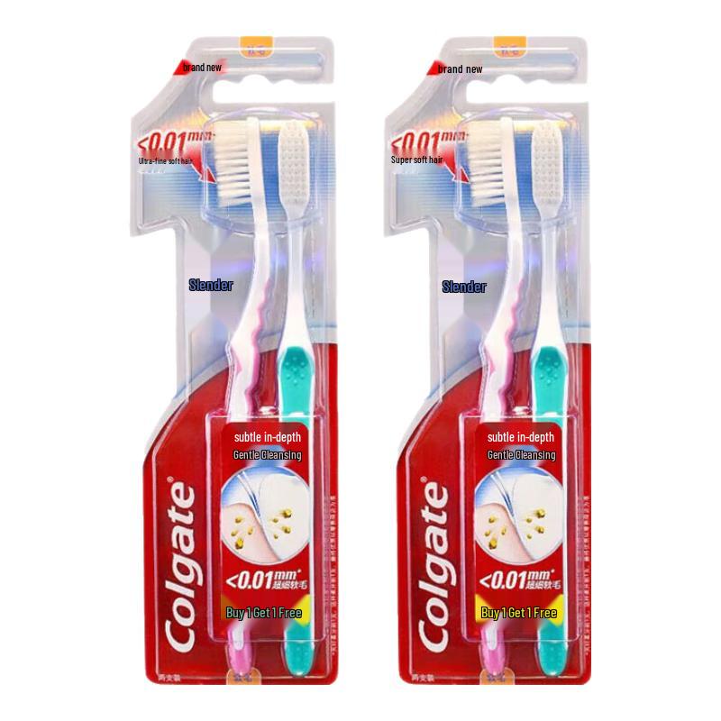 Colgate Slim Soft Toothbrush & Calcium Toothpaste Bundle