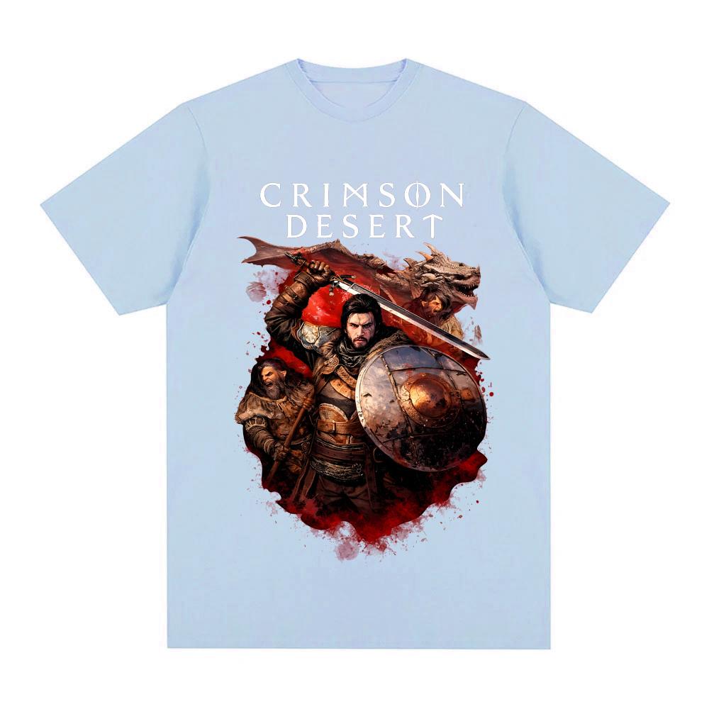 Crimson Desert 2026 Summer new style TShirt Comfortable High Quality Tees Actionadventure video games Printing Round Neck TEES