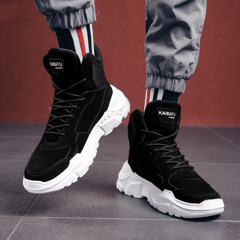 Мужская зимняя осенняя уличная обувь, легкие толстые ботинки для снега, теплая обувь, высокие толстые кроссовки