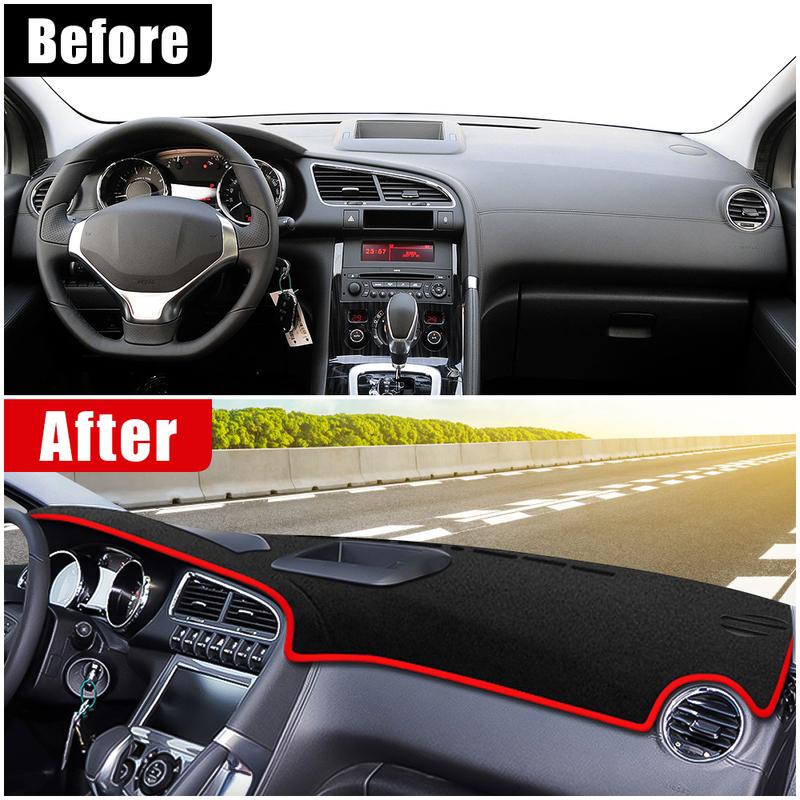 Для Peugeot 3008 2008 2009 2010 2011 2012 2013 2014 2015 Накладка на приборную панель автомобиля Солнцезащитный коврик Предотвращающий блики Анти-УФ коврик Аксессуары