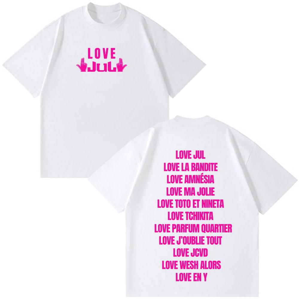 Rapper Jul Fashion Print T Shirt Unisex Unisex Harajuku Tshirt Summer Casual Cotton Short Sleeve Oversized Aesthetics Tshirts