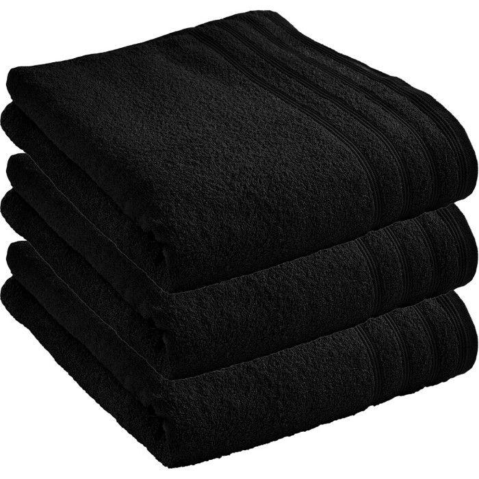 Lot de 3 draps de douche "Spa" 70 x 140 cm / 400 gr/m² - "Spa" Truffe