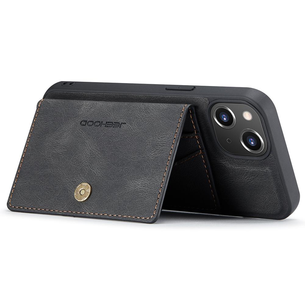 Для iPhone 14 Чехол Кожа+ТПУ Чехол для телефона Магнитный 2-в-1 Съемный