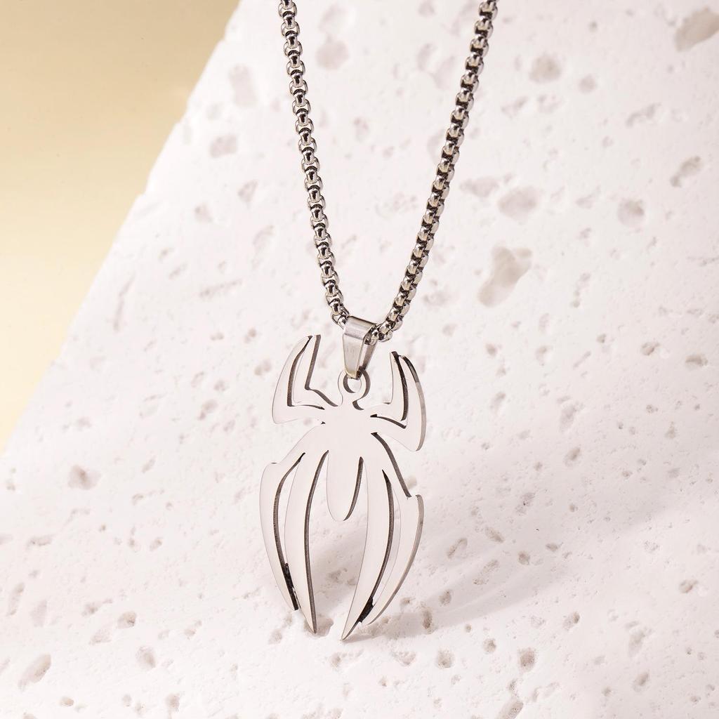 Модное ожерелье из титановой стали: Унисекс Подвеска из нержавеющей стали в виде полой звезды, Длинная цепочка