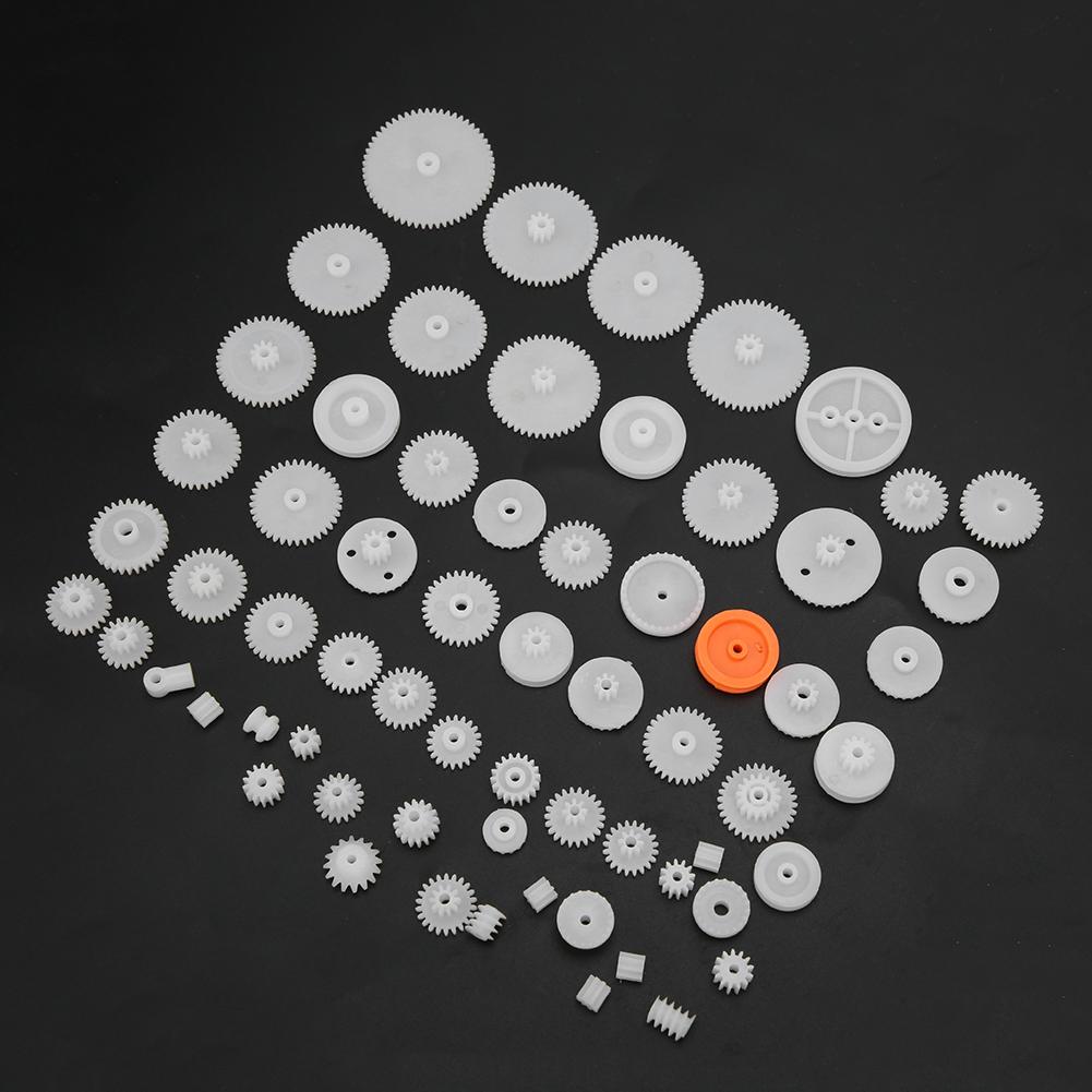 64 шт. пластиковый зубчатый ремень шкив вал рукав червь набор DIY модель робота игрушечные аксессуары