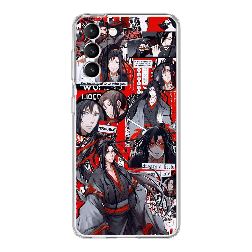 Чехол для телефона MDZS аниме Mo Dao Zu Shi для Samsung Galaxy S22 S21 S20 FE Ultra 5G S10 S10E S9 S8 Plus Note 10 20, мягкий прозрачный чехол