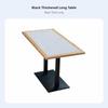 Restaurant Table and Bench Set Sintered Stone surface Commercial Furnishing Easy to Clean Contemporary design for Hosts, Kitchen