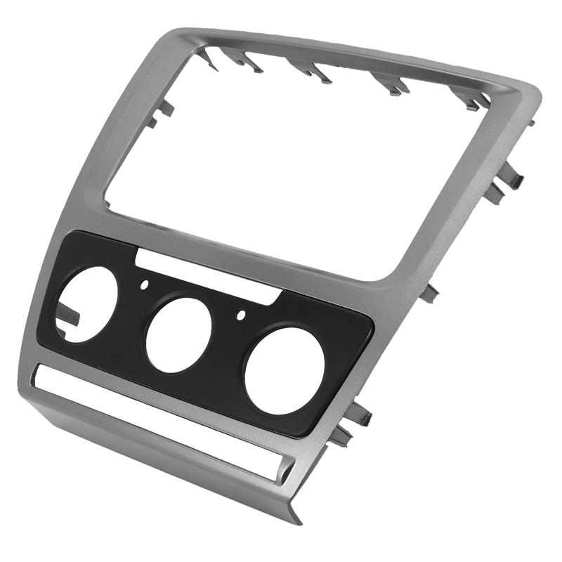 2 Din Car Refitting Fascia Fit For Skoda Octavia Audio Fascia Stereo Radio DVD CD Panel Dash Mount Trim Kit Frame Stereo Panel