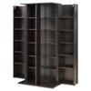 Media Storage Cabinet, 6-Tier DVD Shelf Organizer, 610 x 368 x 1270 mm Multimedia Storage Organizer for CDs, DVDs, Books, Games, CD Shelf for Living