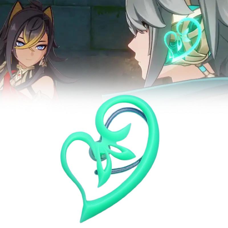 Genshin Impact Акаша Косплей Украшения Смола Регулируемые Светящиеся Серьги Для Вечеринок И Подарков