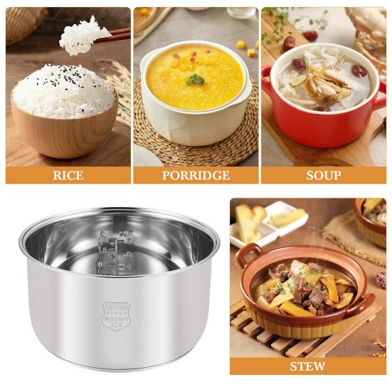 Сменная вставка для внутренней кастрюли рисоварки из нержавеющей стали с полированной поверхностью пищевого класса