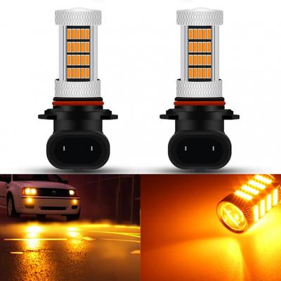 Мощные светодиодные лампы 92smd 3000K Янтарно-желтый 9005 9006 9145 9140 H10 Супер яркие противотуманные фары или дневные ходовые огни (Дневные ходовые огни)
