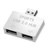USB 2.0 A Male To 2 Female Splitter Hub Power Cord Adapter For Mouse Keyboard And More Devices