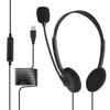 3.5mm Noise Cancelling Wired Headphones Microphone Universal Usb Headset With Microphone For Pc /laptop/computer