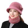 Winter Women's Coldproof Knitted Hat Middle-aged Wool Knitted Hat