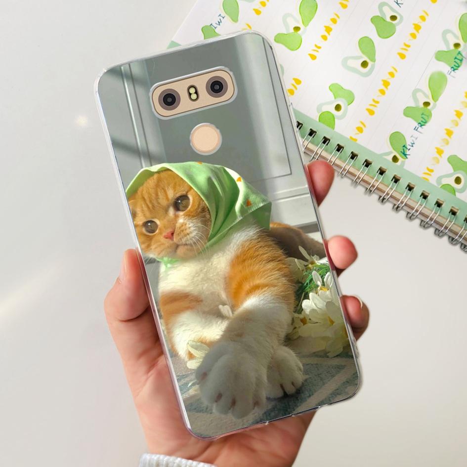Чехол для LG G6 Plus LGM-G600K Чехлы для телефонов Популярный Цветок Мягкий Силикон Прозрачный Защитный Корпус Для LG G6 G 6 LG6 LGG6+ Задняя Крышка