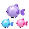 Bath Toy Water Spray Sprinkler Wind Up Clockwork Spring Floating for Infant Toddler Kiss Fish