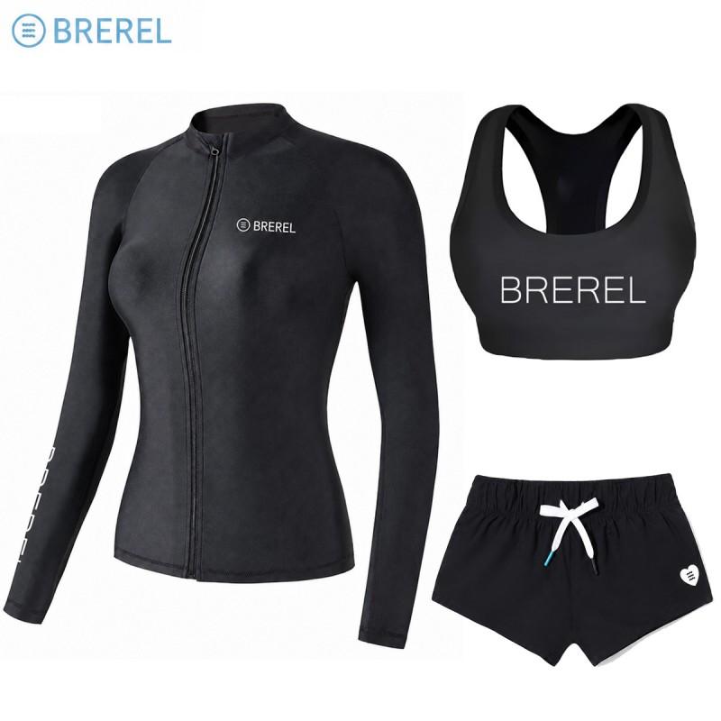 Womens Quick-Dry UV Protection Rash Guard Set Long Sleeve Top Pants Surfing Diving Snorkeling