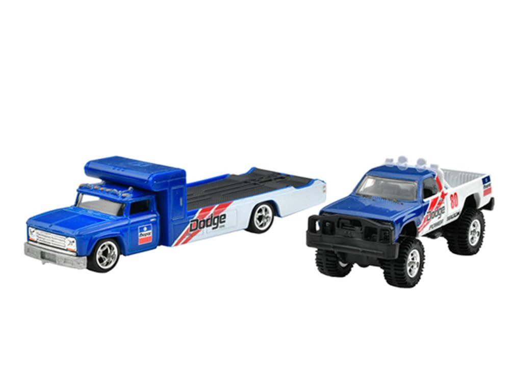 MATTEL HOTWHEELS Mattel Hot Wheels Масштаб 1:64 Team Transport Серия T «'80 Dodge Macho Power Wagon и Retro Rig»