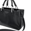 Emporio Armani Женская кожаная сумка-тоут с логотипом MyEA Черная EW000361-AF18673-UC001