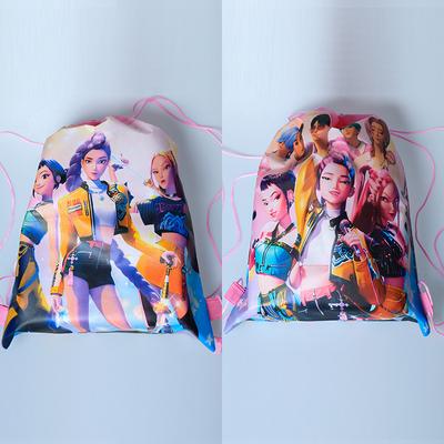 Сумка Kpop Охотник на демонов 34*27 см Рюкзак Сумка-мешок Мультяшный певец Детская игрушка Подарки на вечеринку Принадлежности для вечеринки по случаю дня рождения Подарки