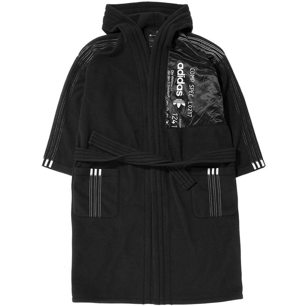 Adidas Originals × Alexander Wang Hooded Loose Striped Fleece Unisex tops CV5251