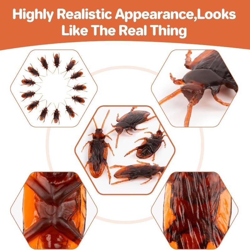 Набор игрушек «Поддельные тараканы», реалистичные поддельные тараканы — отличный способ разыграть, поддельные тараканы для розыгрыша на Хэллоуин, детские игрушки для шуток и трюков для взрослых