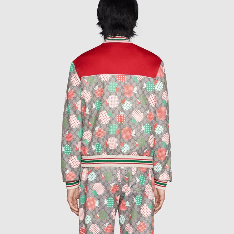 Gucci Мужская куртка-бомбер GUCCI Les Pommes на молнии 662595-XJDMT-2326