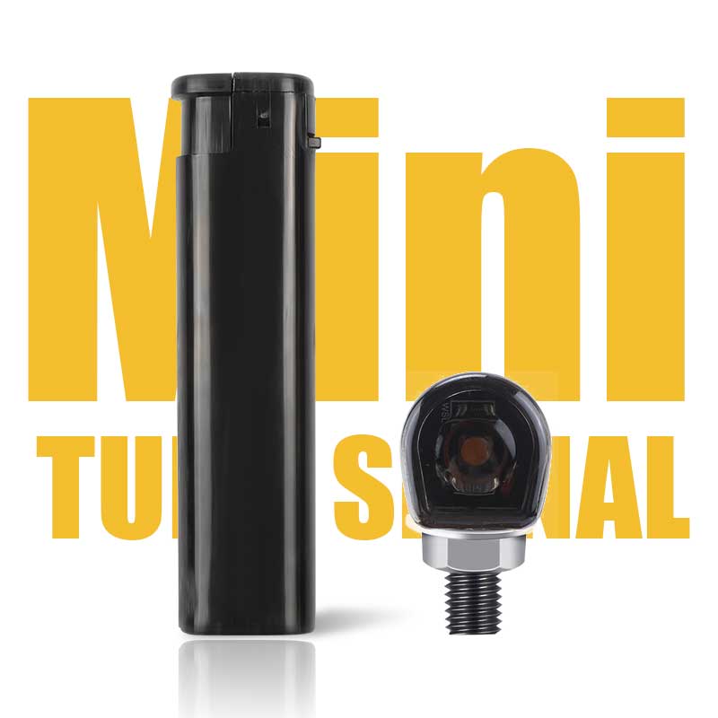 2/4pcs Aluminium Mini Led Motorcycle Turn Signal Light Black/Chrome Flashing Light Signal Lamp Clignotant Moto for Dirt Bike 12V