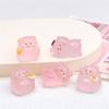 Luminous Cartoon Little Pink Pig Diy Accessories Cream Glue Keychain Car Small Ornaments