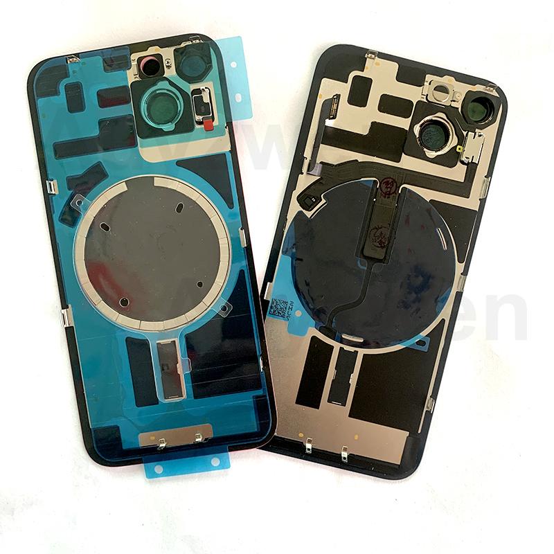 Замена заднего стекла для iP 14 Задняя крышка стекло с объективом камеры и магнитом для 14 Бесплатное водонепроницаемое уплотнение и инструменты