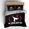 Karate Kick Red Circle Design Bedding Duvet Cover Set  (1*Duvet Cover 2*Pillowcases, without duvet insert)