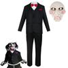 Saw X Cosplay Costume, Jigsaw John Kramer Halloween Masquerade Roleplay Outfit