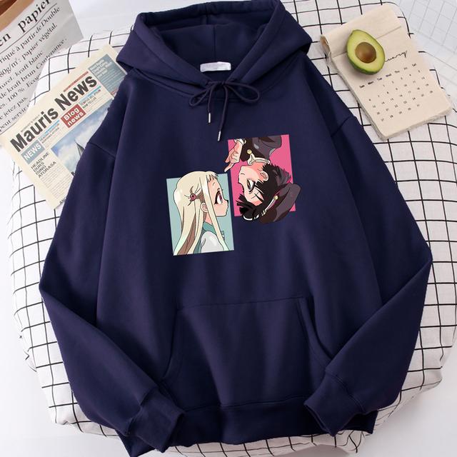 Jibaku Shounen Hanako Kun с капюшоном для мужчин Demon Sayler Повседневная толстовка с капюшоном Свободная уличная флисовая толстовка в стиле Харадзюку Мужская s