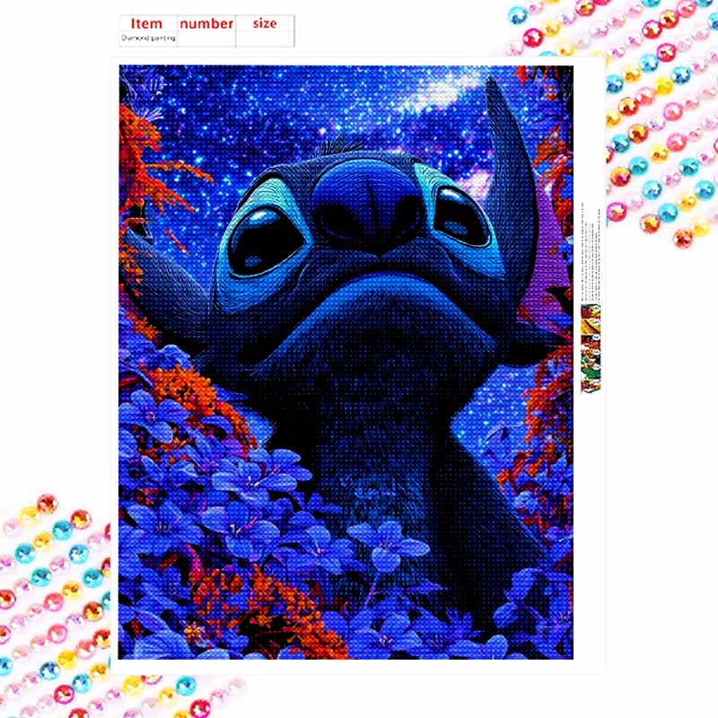 Disney Набор для алмазной мозаики 'Стич Галактика' для домашнего декора, Рукоделие, Идеальная идея для ручного подарка DIY