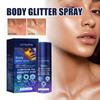 60ML Glitter Collarbone Hair Spray Shine Face High-gloss Party Atmosphere Brighten Flash Sequins Spray