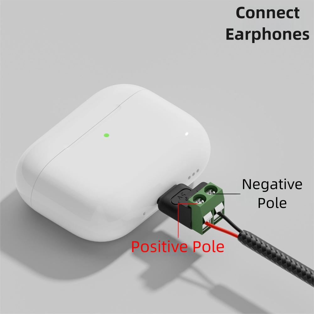 Беспаечный штекер USB C на 2-контактный терминальный адаптер Type-C на 2-контактный разъем для зарядки Телефон Ноутбук