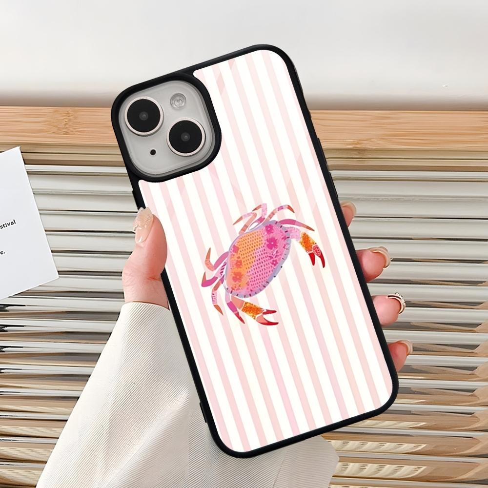 Морская жизнь, Крабы, Лобстеры Чехол для телефона Для Iphone 16 Pro 15 Pro Max 14 12 11 13 Mini 8 7 Plus X Xs XR PC+TPU Дизайнерская обложка