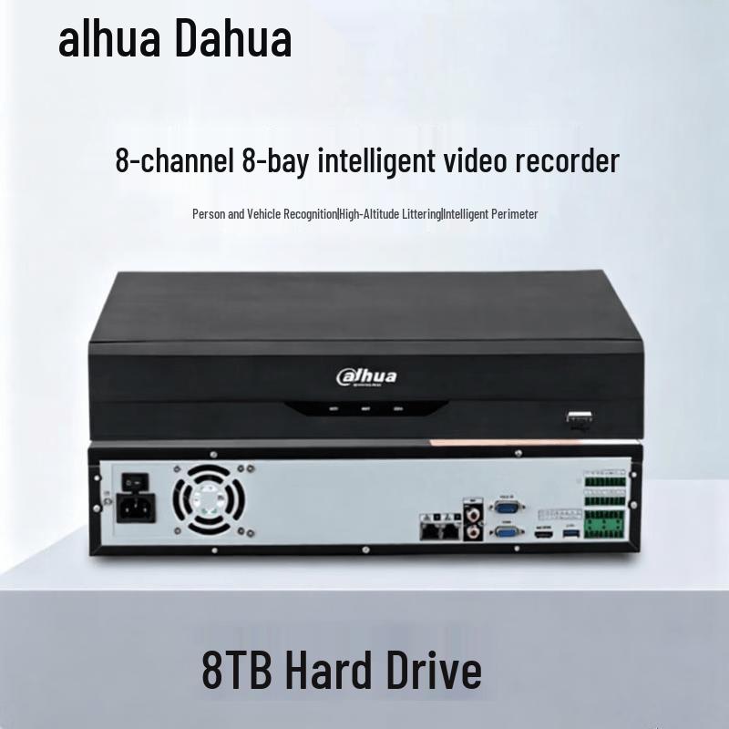 Система видеонаблюдения Dahua 8-канальный 8-дисковый NVR DH-NVR4808-HDS3/I с китайской вилкой (адаптер в комплекте)
