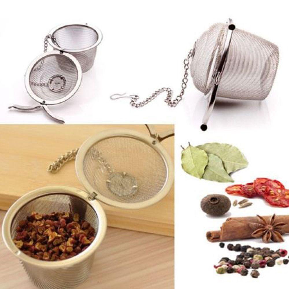 Leaf Spice Strainer Teakettle Tea Ball Stainless Steel Herbal Infuser Mesh Filter