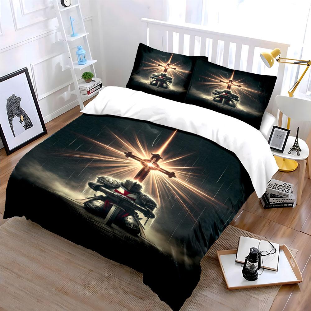 Glowing sword and armor. Bedding sets Duvet cover sets Duvet covers Pillowcases(1*Duvet Cover 2*Pillowcases without duvet insert)