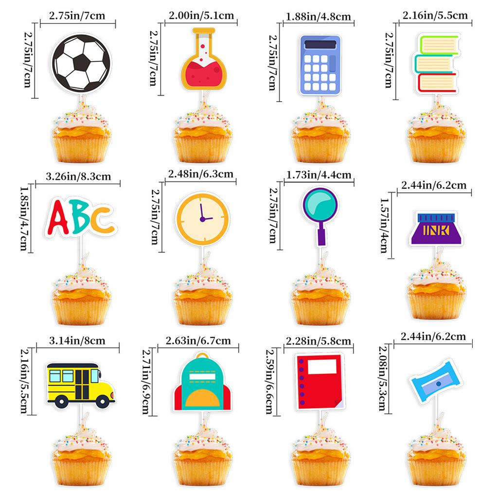 Школьный сезон украшение для вечеринки вставка для торта мультяшная школьный класс классная доска топпер для торта на заказ