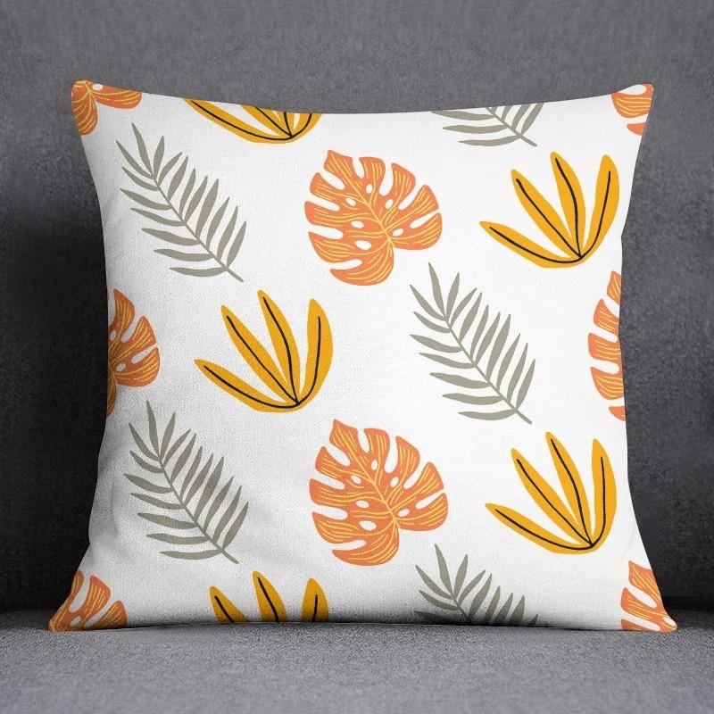 Офис Гостиная Дом Наволочка Простая Оранжевый Цветочный Узор Наволочка Украшения для Машины