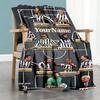 Juventus Customize Your Name Blanket Gift Personalized Blanket Warmthful Decor Perfect for Living Room Home Decor Bed Office Chair for All Occasions