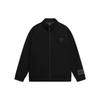 Wade Series Logo Print Zip-Up Collar Long Sleeve Sweatshirt Men Tops Black AWDSC47-1