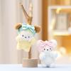 Delightful Wash Face Rabbit Plush Toy Keychain Adorable Short Fur Design Kid For