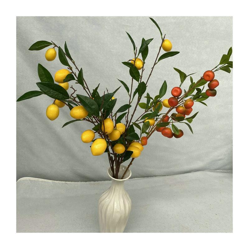 Lemon Artificial Fruit Branch Foam For Photography And Staging Decoration Props
