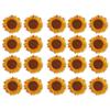 20pcs DIY Craft Sunflower Embroidered Patch Embroidered Accessories Sew On Patch  Clothes Decoration