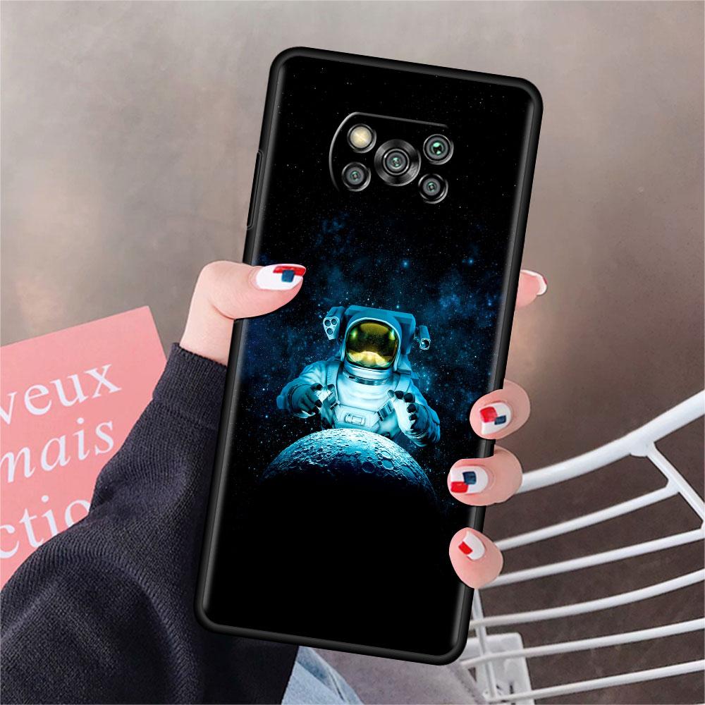Чехол для Xiaomi Mi Poco X3 NFC X4 Pro F3 F4 GT M4 M3 F1 C40 11 Lite 11T, мягкий силиконовый чехол для телефона, крутой одинокий астронавт